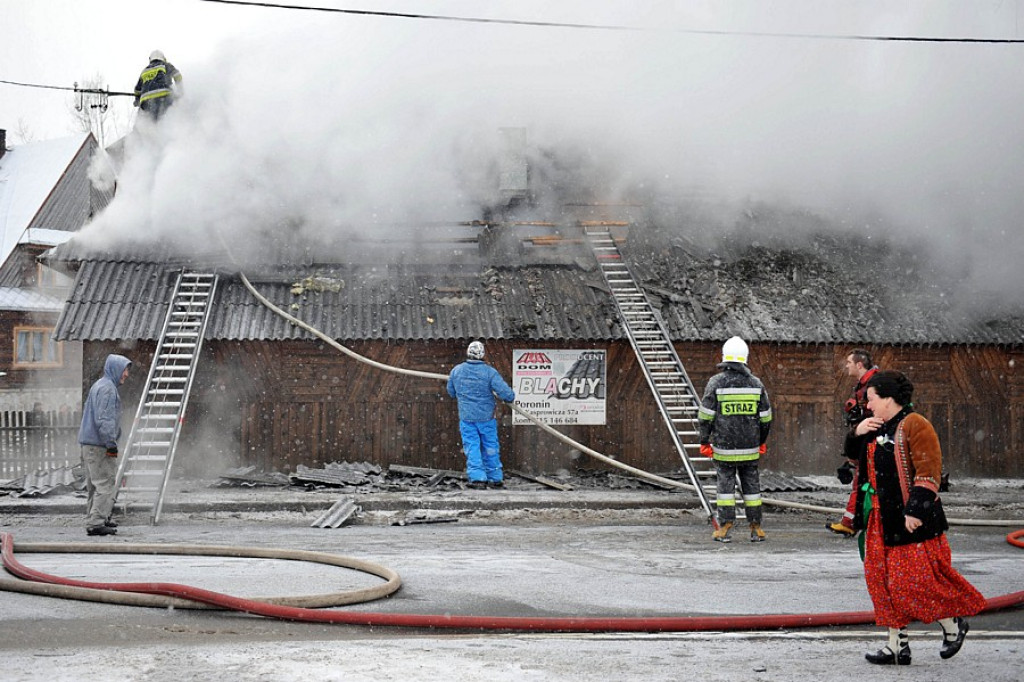 Pożar w Poroninie
