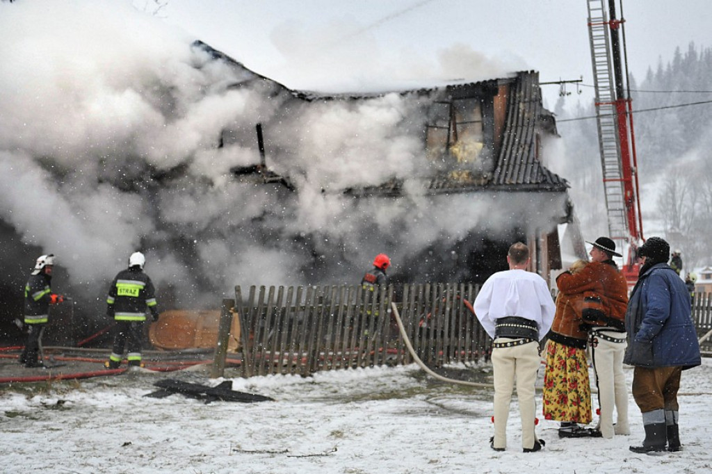 Pożar w Poroninie
