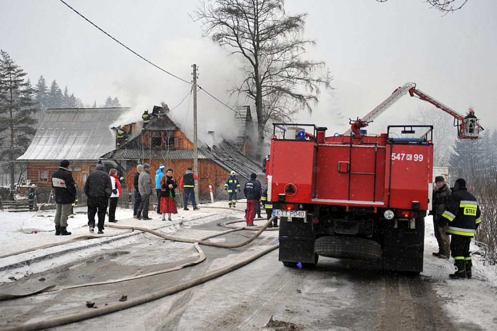 Pożar w Poroninie
