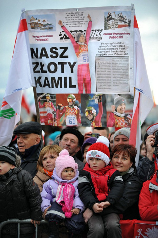Tłumy witały Kamila Stocha