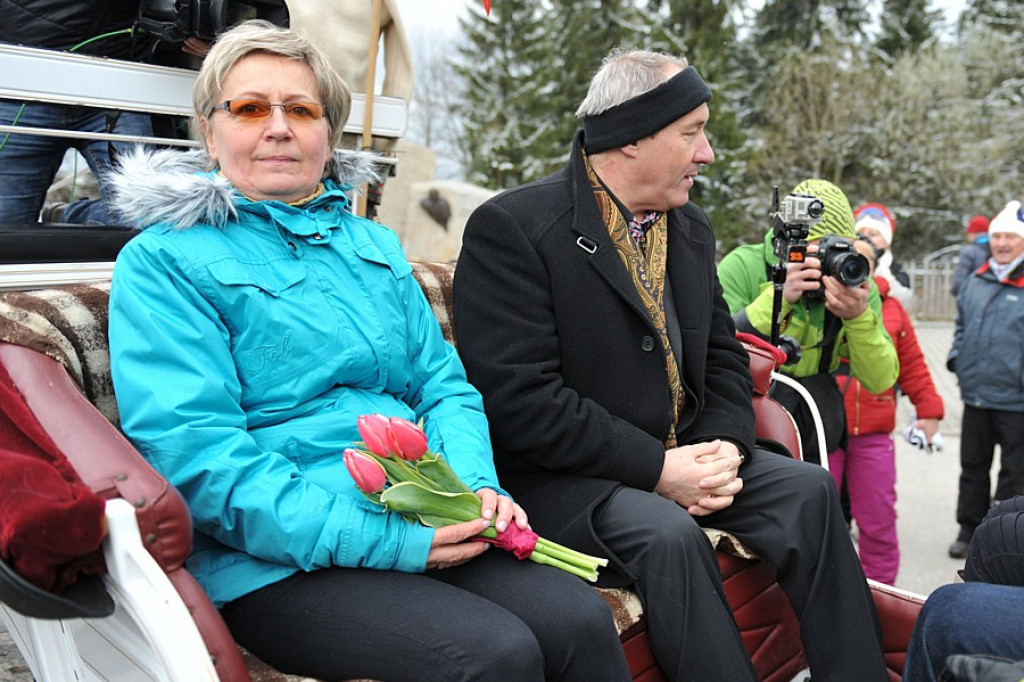 Tłumy witały Kamila Stocha