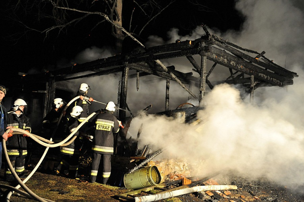 Pożar domu mieszkalnego w Pitoniówce
