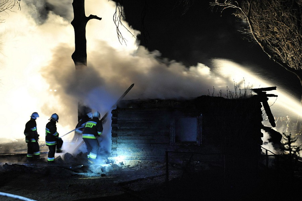 Pożar domu mieszkalnego w Pitoniówce