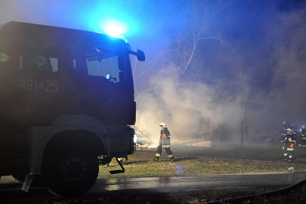 Pożar domu mieszkalnego w Pitoniówce