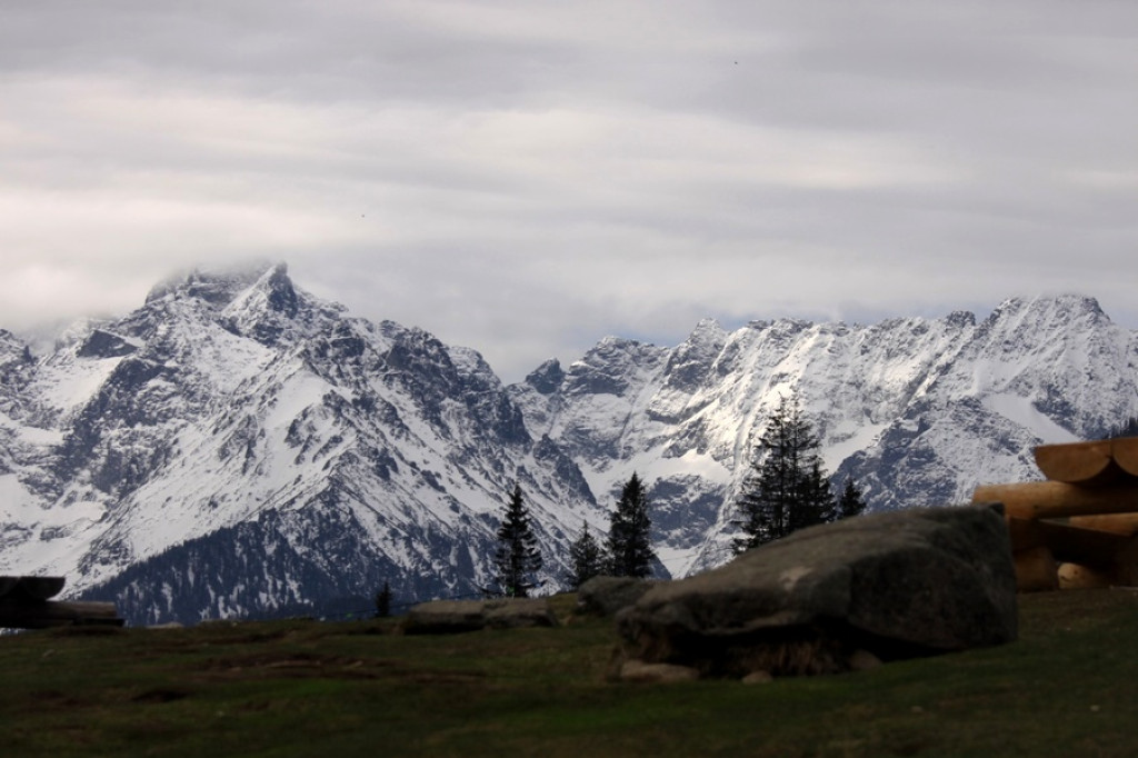 Tatry z Gubałówki i Rusinowej Polany
