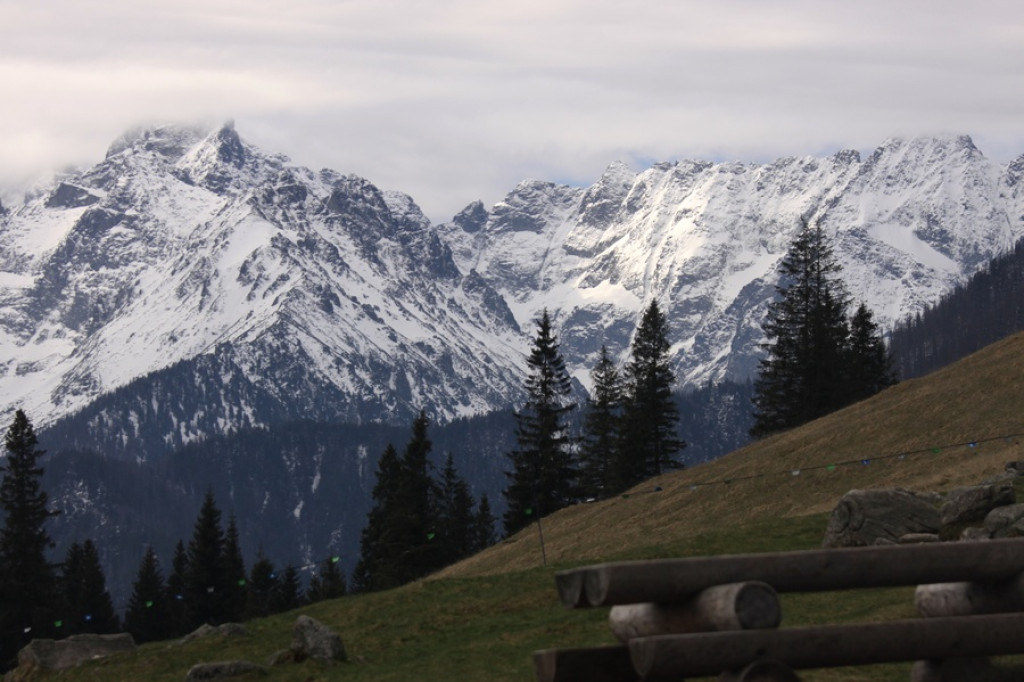 Tatry z Gubałówki i Rusinowej Polany