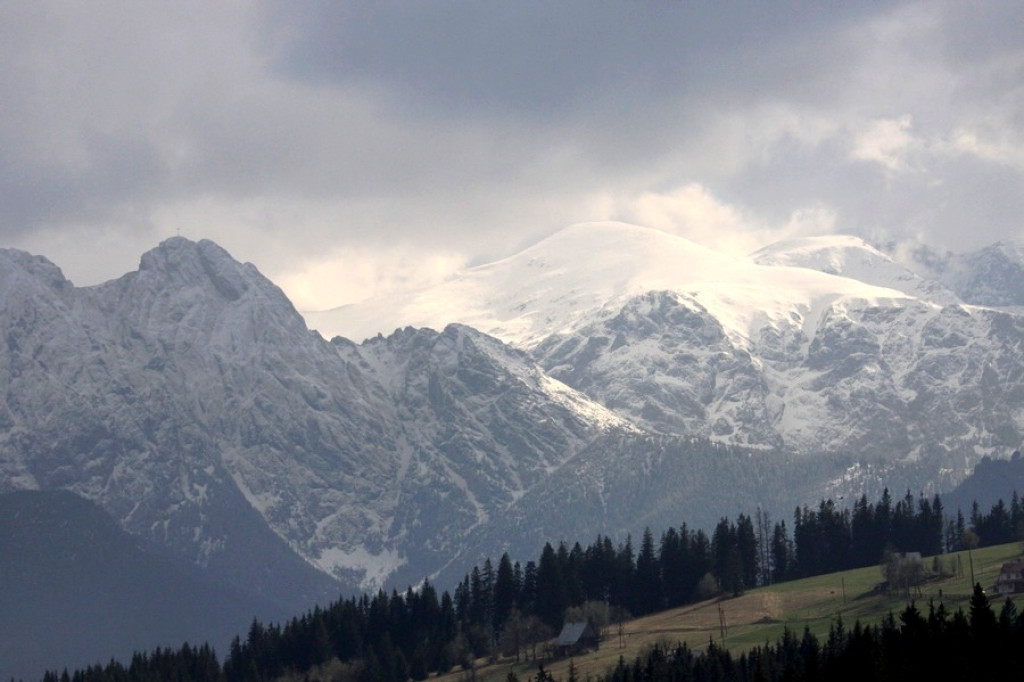 Tatry z Gubałówki i Rusinowej Polany