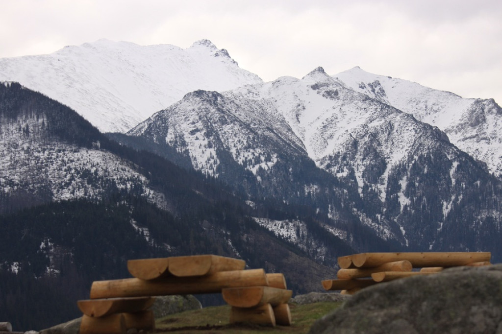 Tatry z Gubałówki i Rusinowej Polany