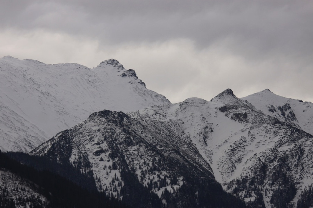 Tatry z Gubałówki i Rusinowej Polany