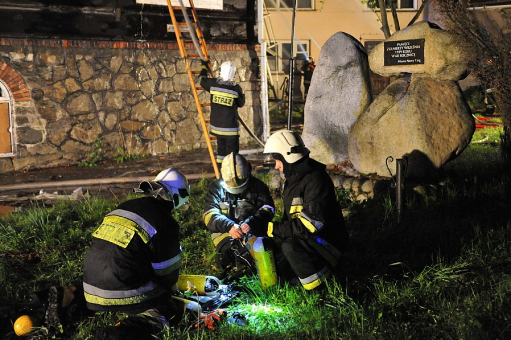 Pożar starego domu dziecka na Kowańcu