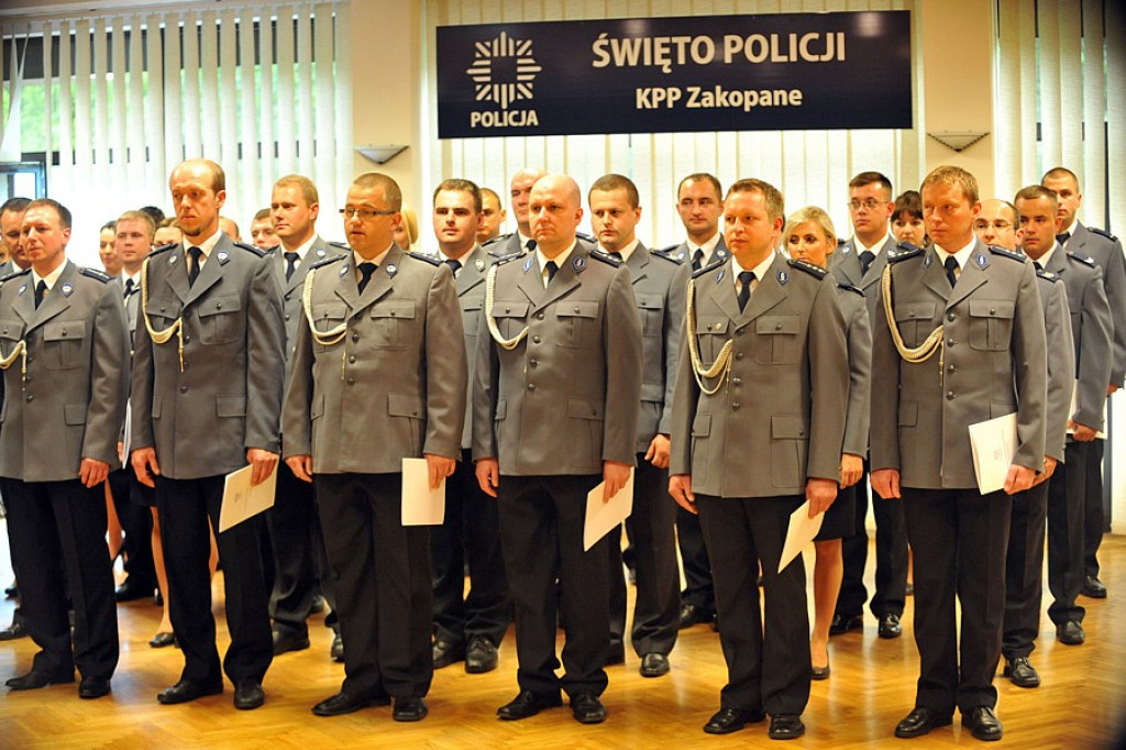 Święto Policji - uroczystości w UM Zakopane