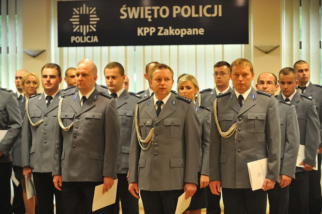 Święto Policji - uroczystości w UM Zakopane
