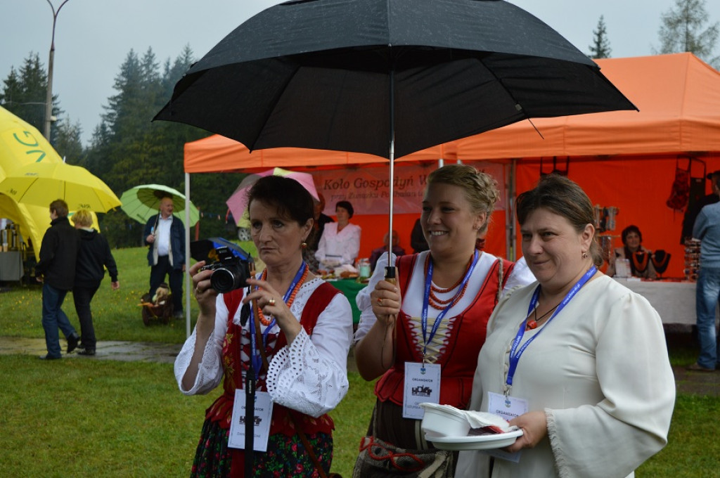 Polaniarski osod w deszczu