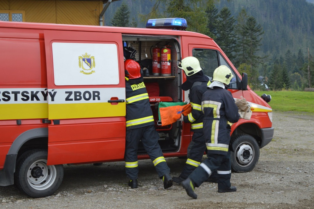 Pokazowe ćwiczenia strażaków