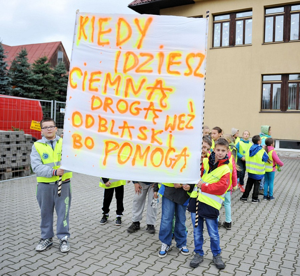 Odblaskowy spacer po Bukowinie