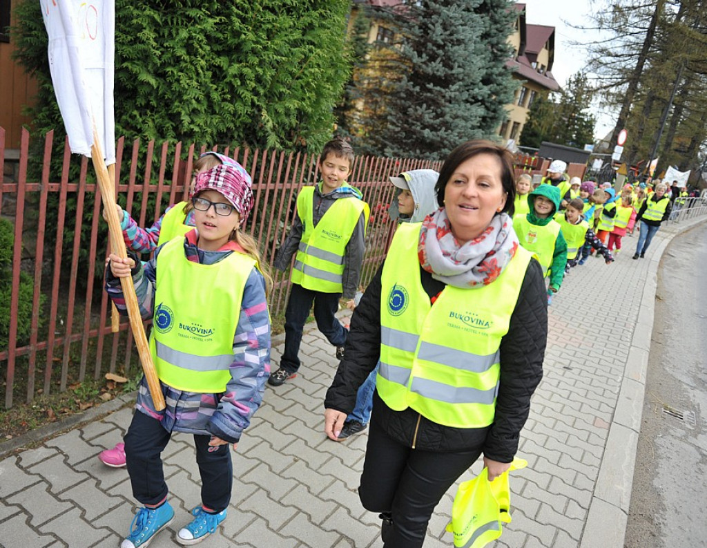 Odblaskowy spacer po Bukowinie