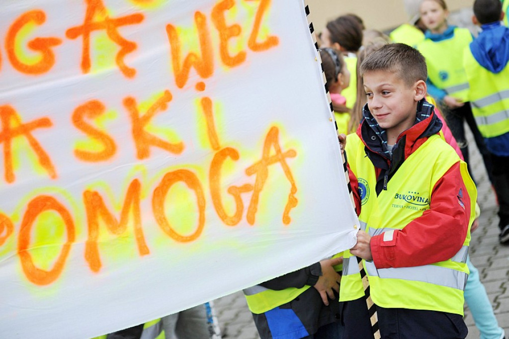 Odblaskowy spacer po Bukowinie