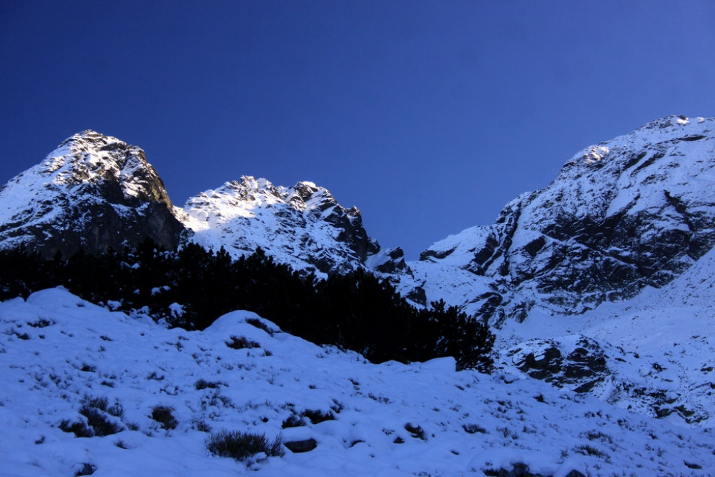 Tatry: Z Brzezin na Gąsienicową i Zielony Staw