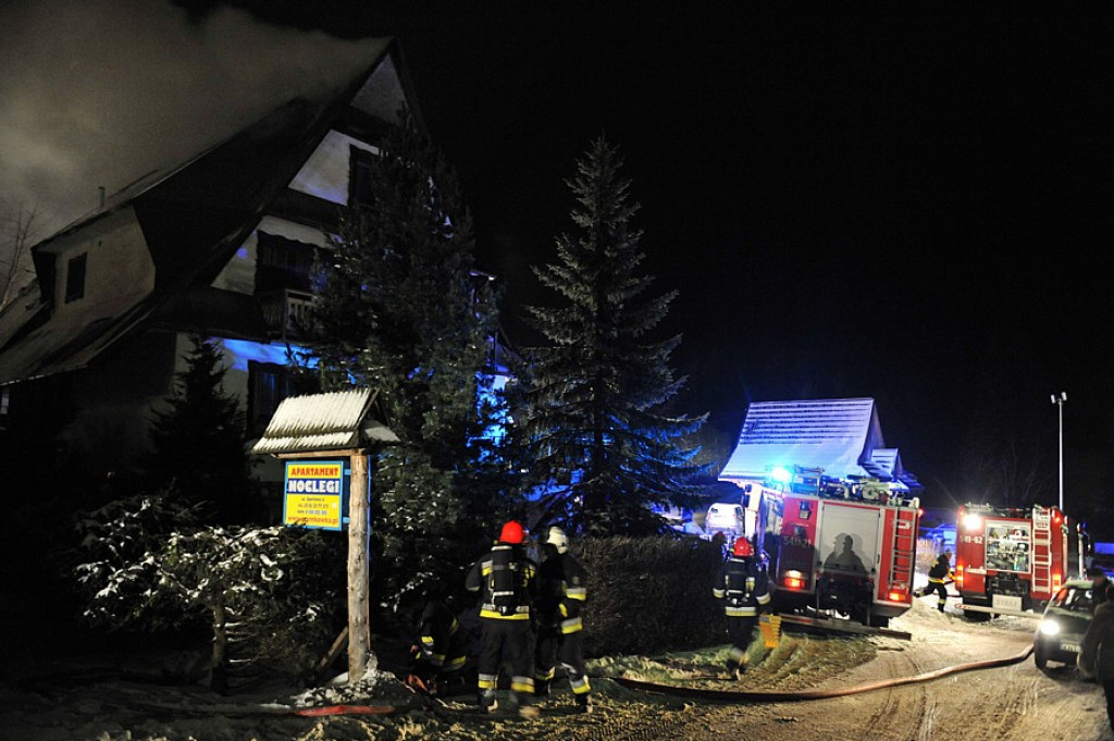 Pożar w Bukowinie Tatrzańskiej
