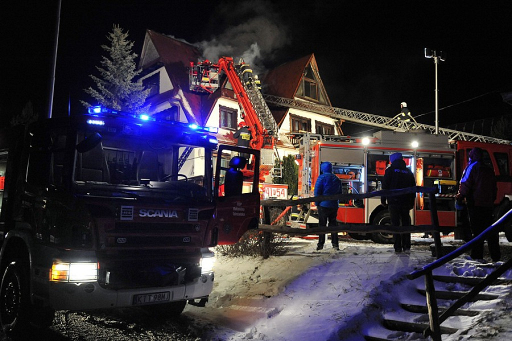Pożar w Bukowinie Tatrzańskiej