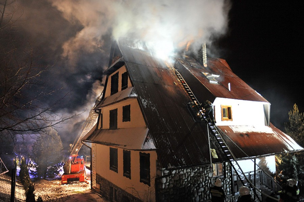 Pożar w Bukowinie Tatrzańskiej