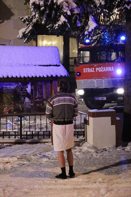 Pożar w hotelu Belvedere w Zakopanem