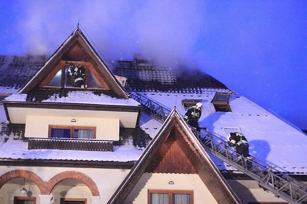 Pożar w hotelu Belvedere w Zakopanem