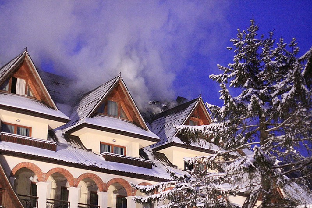 Pożar w hotelu Belvedere w Zakopanem