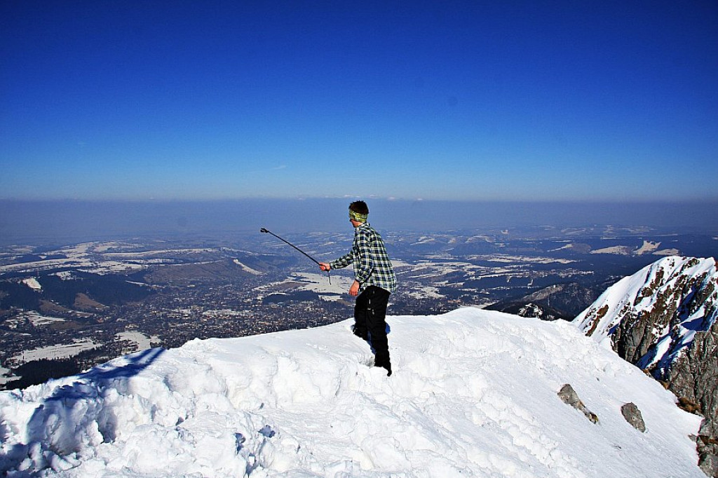 Giewont i Czerwone Wierchy w ostatnim dniu zimy