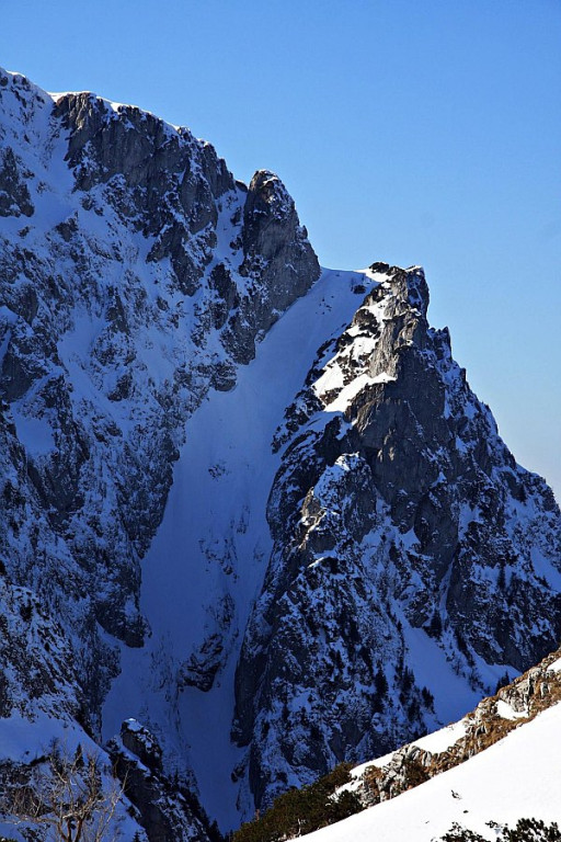 Giewont i Czerwone Wierchy w ostatnim dniu zimy