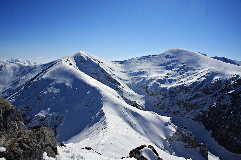 Giewont i Czerwone Wierchy w ostatnim dniu zimy