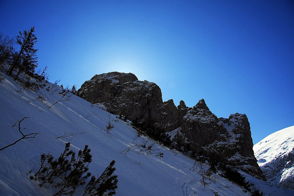 Giewont i Czerwone Wierchy w ostatnim dniu zimy