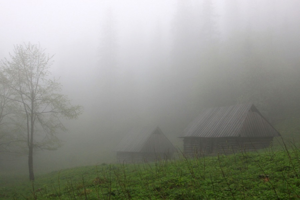Tajemnicza i zamglona Dol. Strążyska