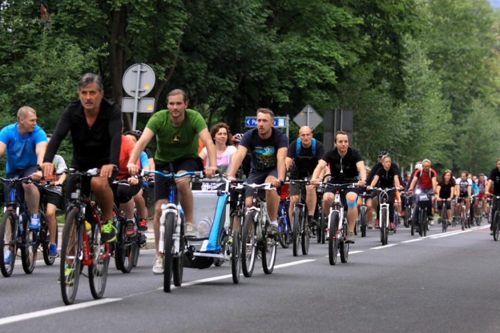 Rowerowa masa krytyczna w Zakopanem