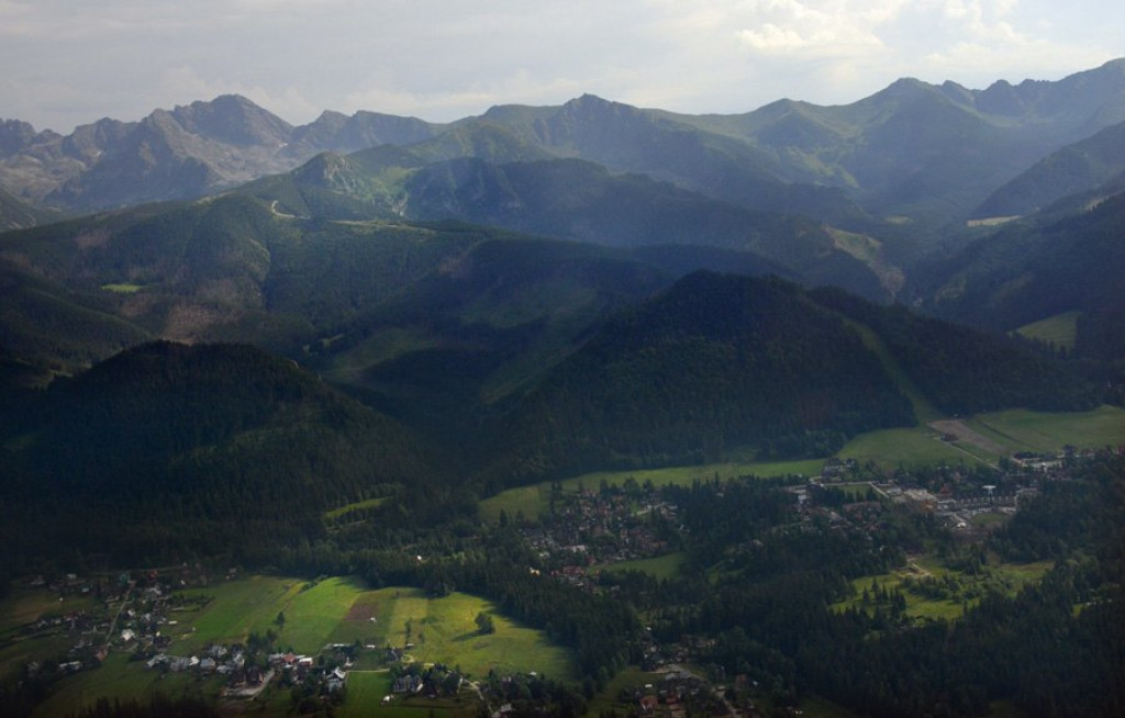 Tatry, Podhale i Pieniny z lotu ptaka