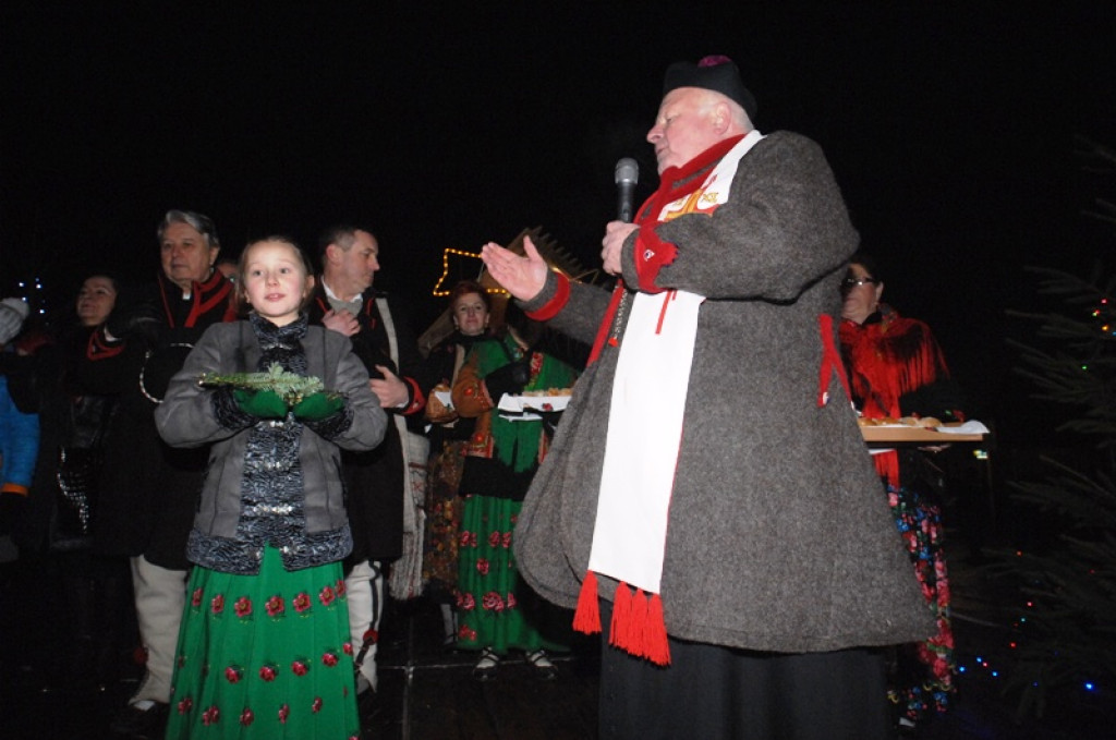 Wigilia Związku Podhalan na nowotarskim rynku