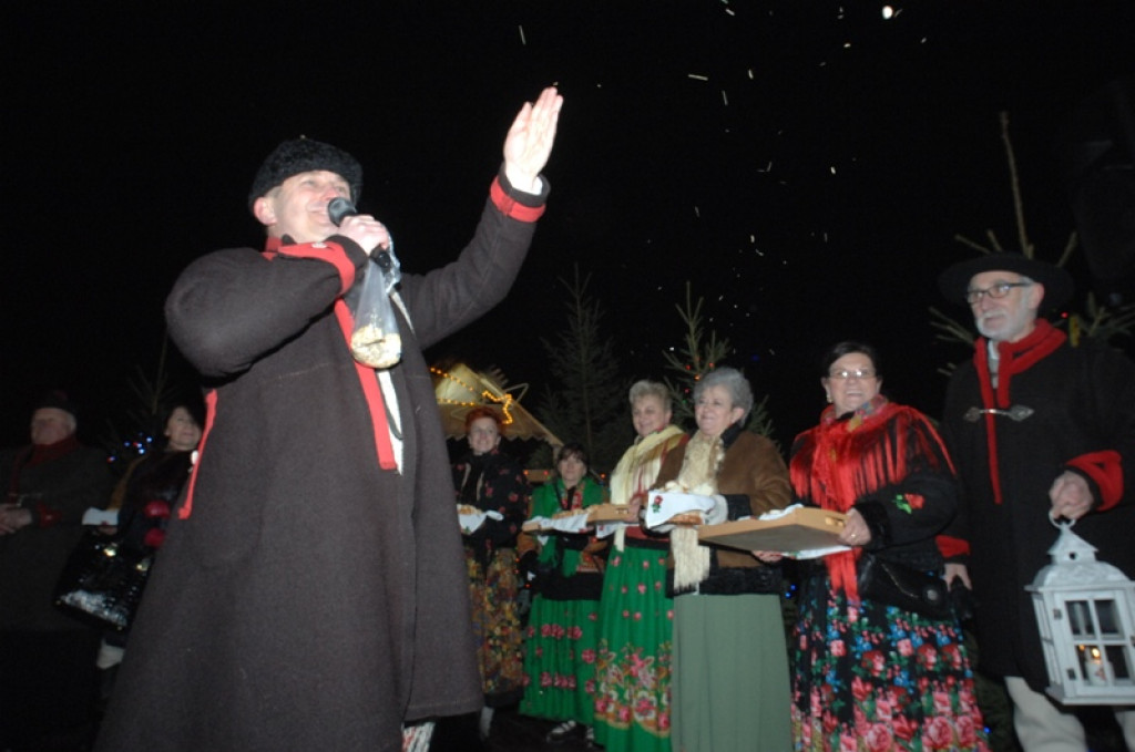 Wigilia Związku Podhalan na nowotarskim rynku