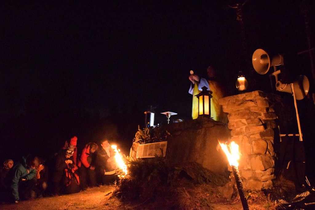 Pasterka na Polanie Brożek pod Turbaczem