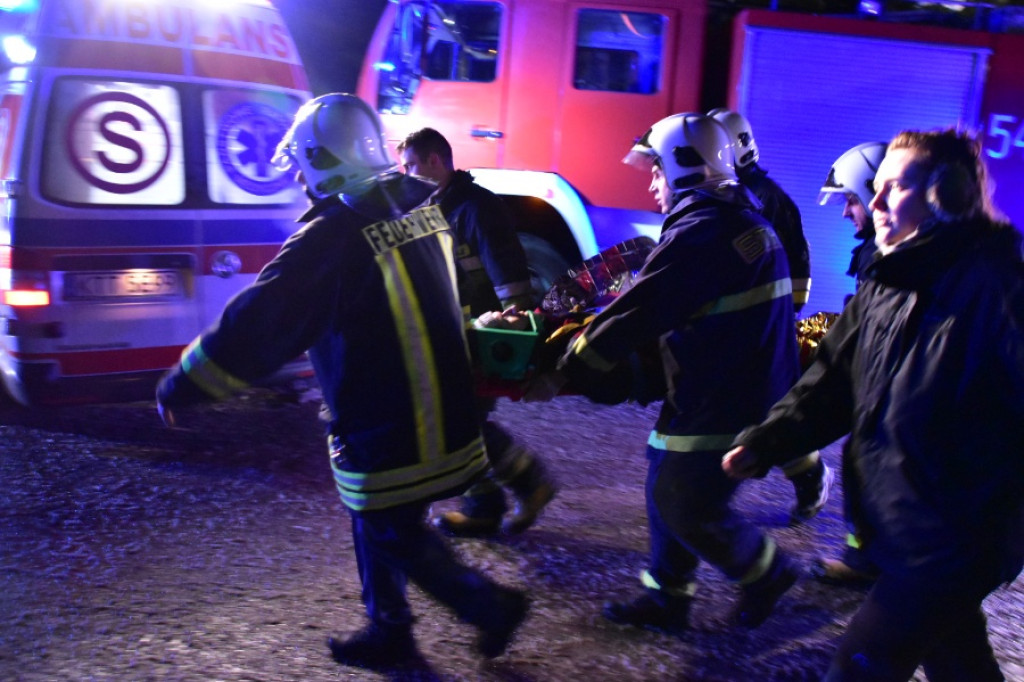 Wypadek busa na Drodze z Łysej Polany do Zakopanego