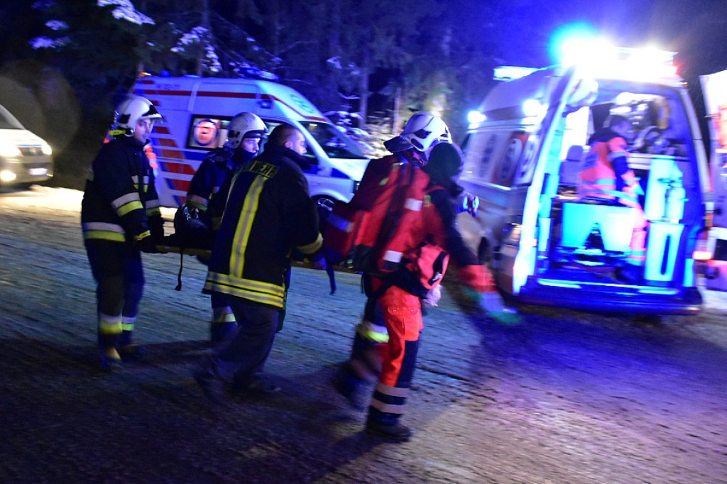 Wypadek busa na Drodze z Łysej Polany do Zakopanego