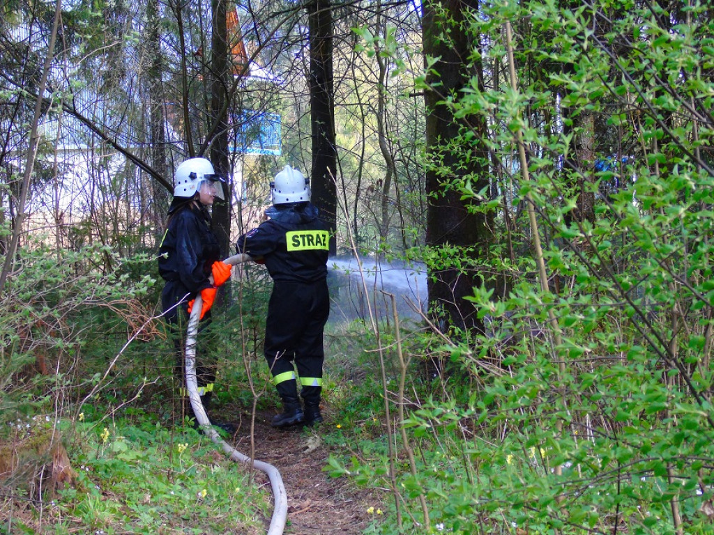 Manewry strażackie w Nowej Białej