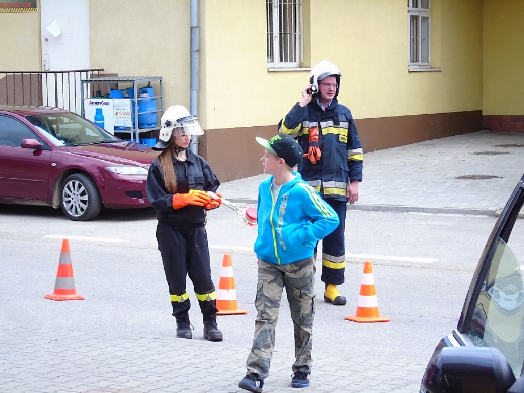 Manewry strażackie w Nowej Białej