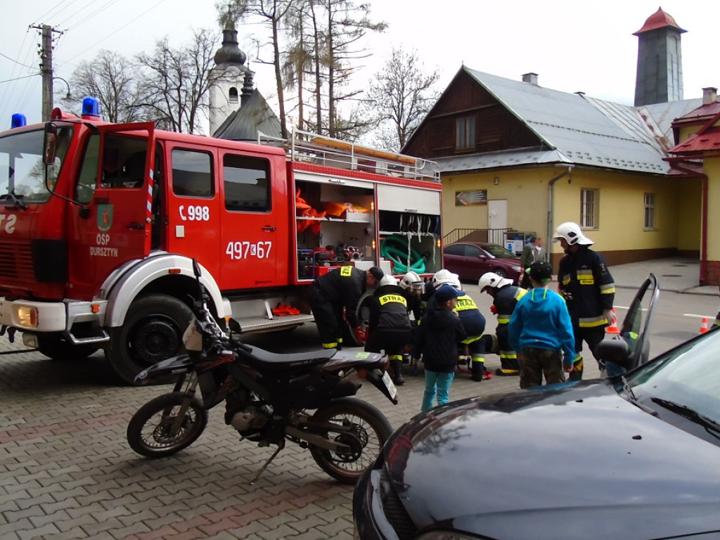 Manewry strażackie w Nowej Białej
