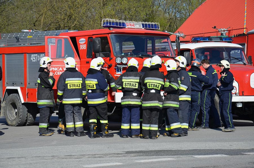 Strażackie manewry pod Babią Górą