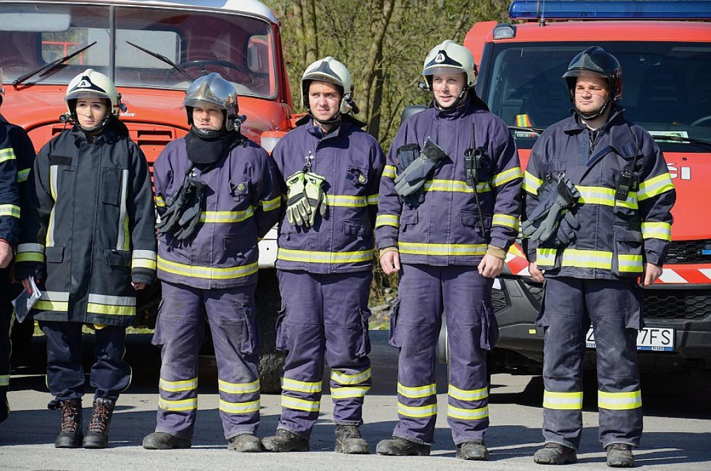 Strażackie manewry pod Babią Górą
