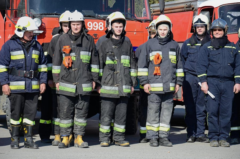 Strażackie manewry pod Babią Górą