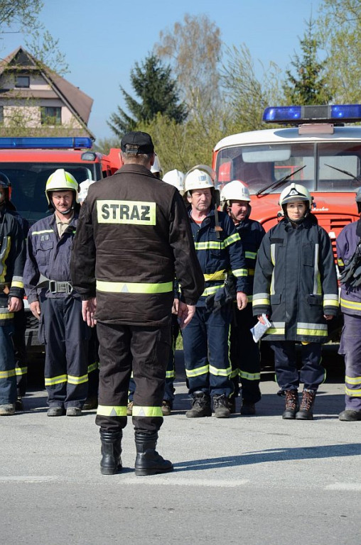 Strażackie manewry pod Babią Górą