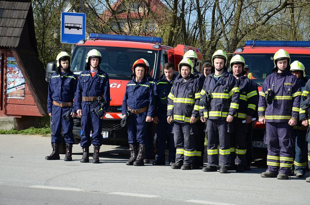 Strażackie manewry pod Babią Górą