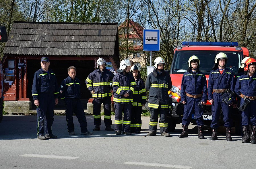 Strażackie manewry pod Babią Górą