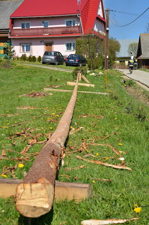 Strażackie manewry pod Babią Górą